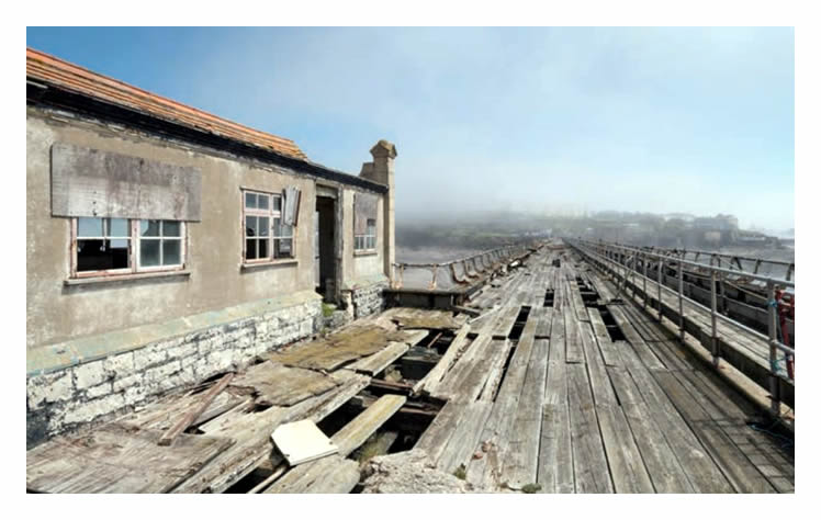 Birnbeck Pier prior to closing in 1994.