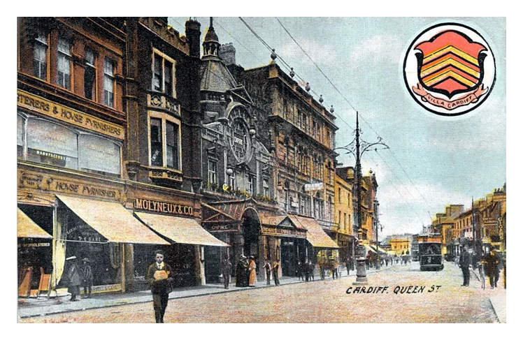 c.1910 - Cardiff, Queen St.