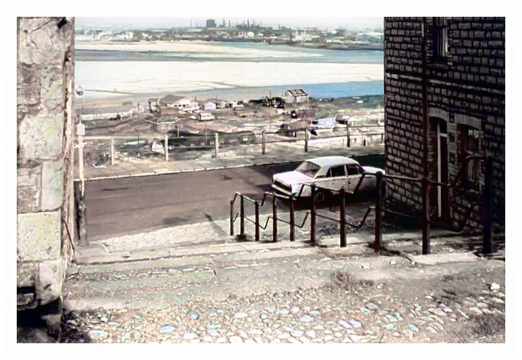 A late 1960's view from just below Maughan Street, Penarth looking across Paget Road.