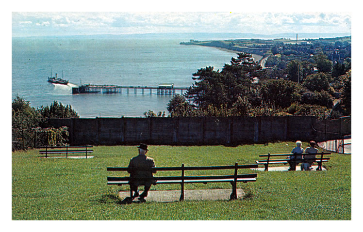 View from Penarth Head - Situated on the A4160 road about 6 miles from Cardiff is the Bristol Channel resort of Penarth. The town has fine docks, beaches and pier from which pleasure steamers run in the season.