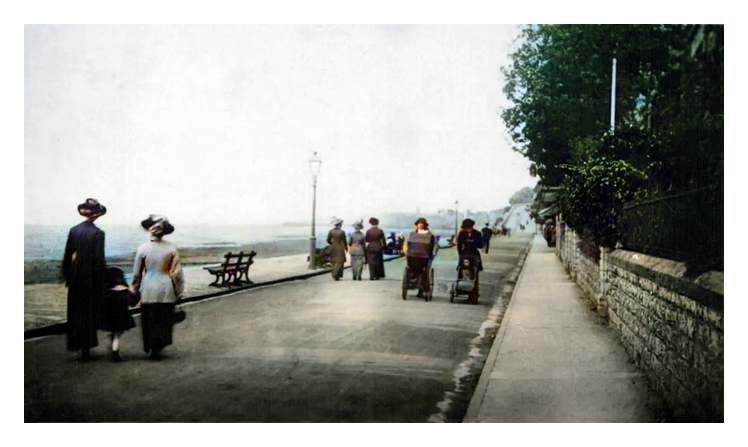 c.1920 - A stroll along the Esplanade.