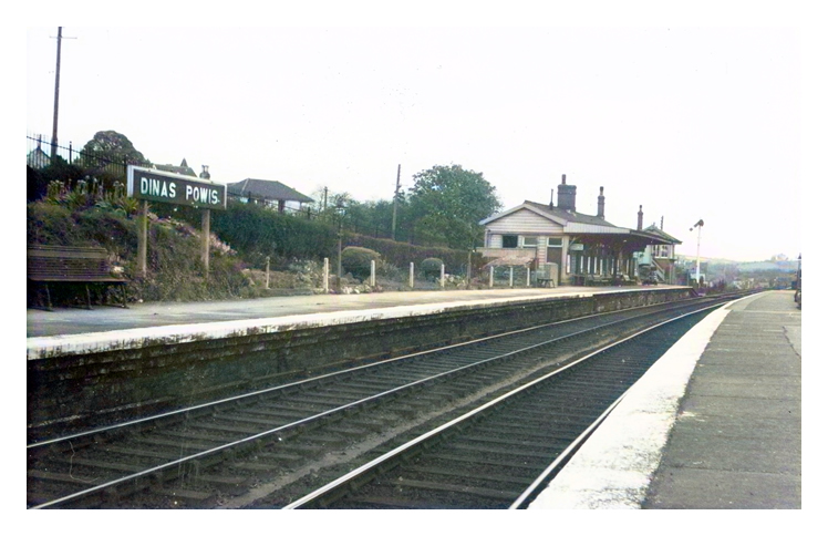 1950 - Dinas Powis Station - complete with signal box!