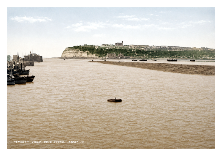 1890's - Penarth From Bute Docks.