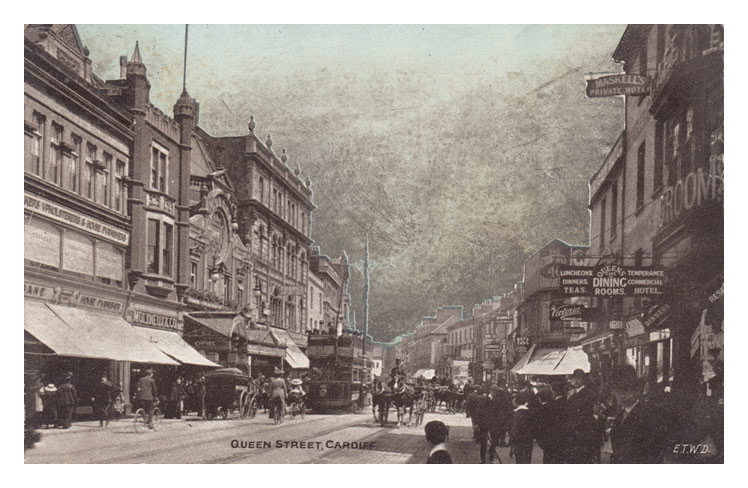 Queen Street, Cardiff.