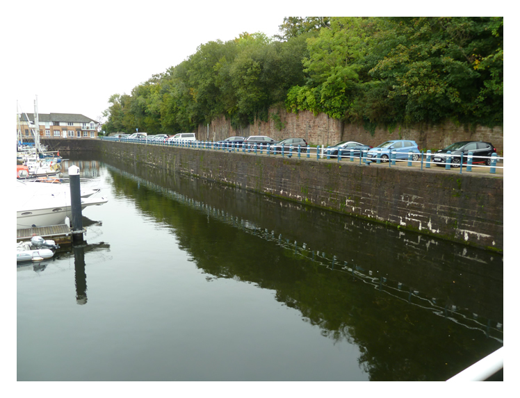The upper photograph of the Basin west wall was taken by myself during October 2023.