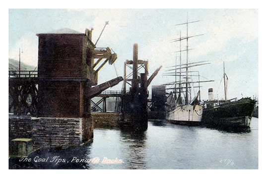 The Coal Tips. Penarth Dock.