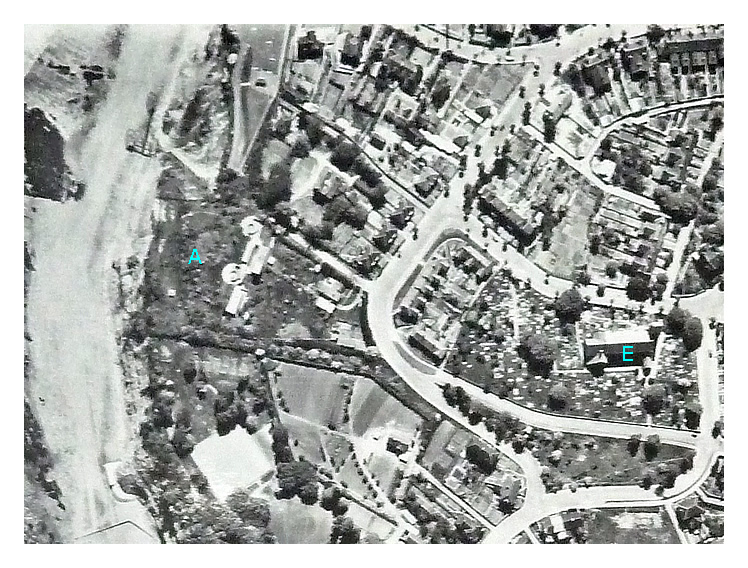3rd June 1950  - The Penarth Head with the Penarth Dock entrance sheltered below. 