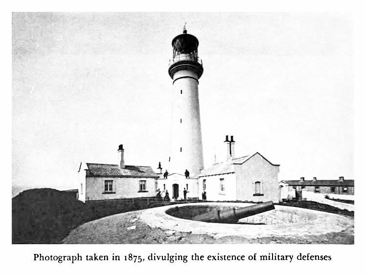 Photograph taken in 1875, divulging the existence of militray defences on Flat Holm.