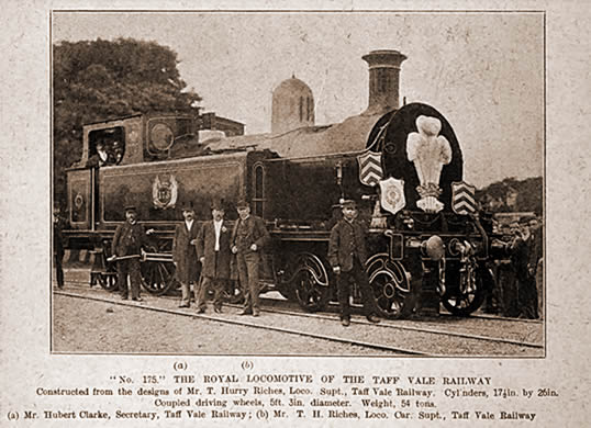 No. 175 - The Royal Locomotive of the Taff Vale Railway.