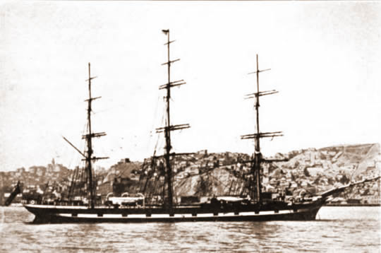The 1882 Inversnaid, a ship of 1550 tons net.