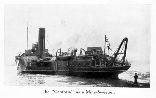 The "Cambra" as a Mine-Sweeper.