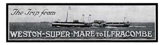 The trip from Weston-super-Mare to Ilfracombe.