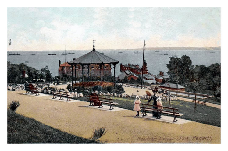 Pier from the Alexandra Park, Penarth
